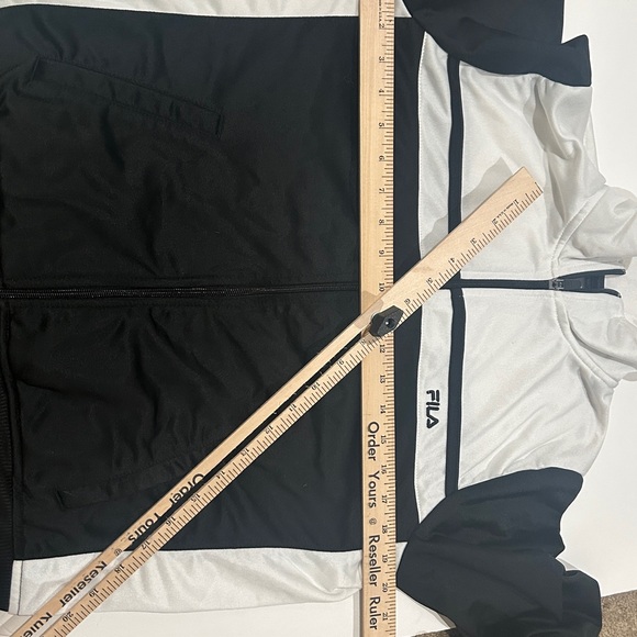 Fila Sport, Black/White Sweat Jacket Medium - Picture 13 of 14